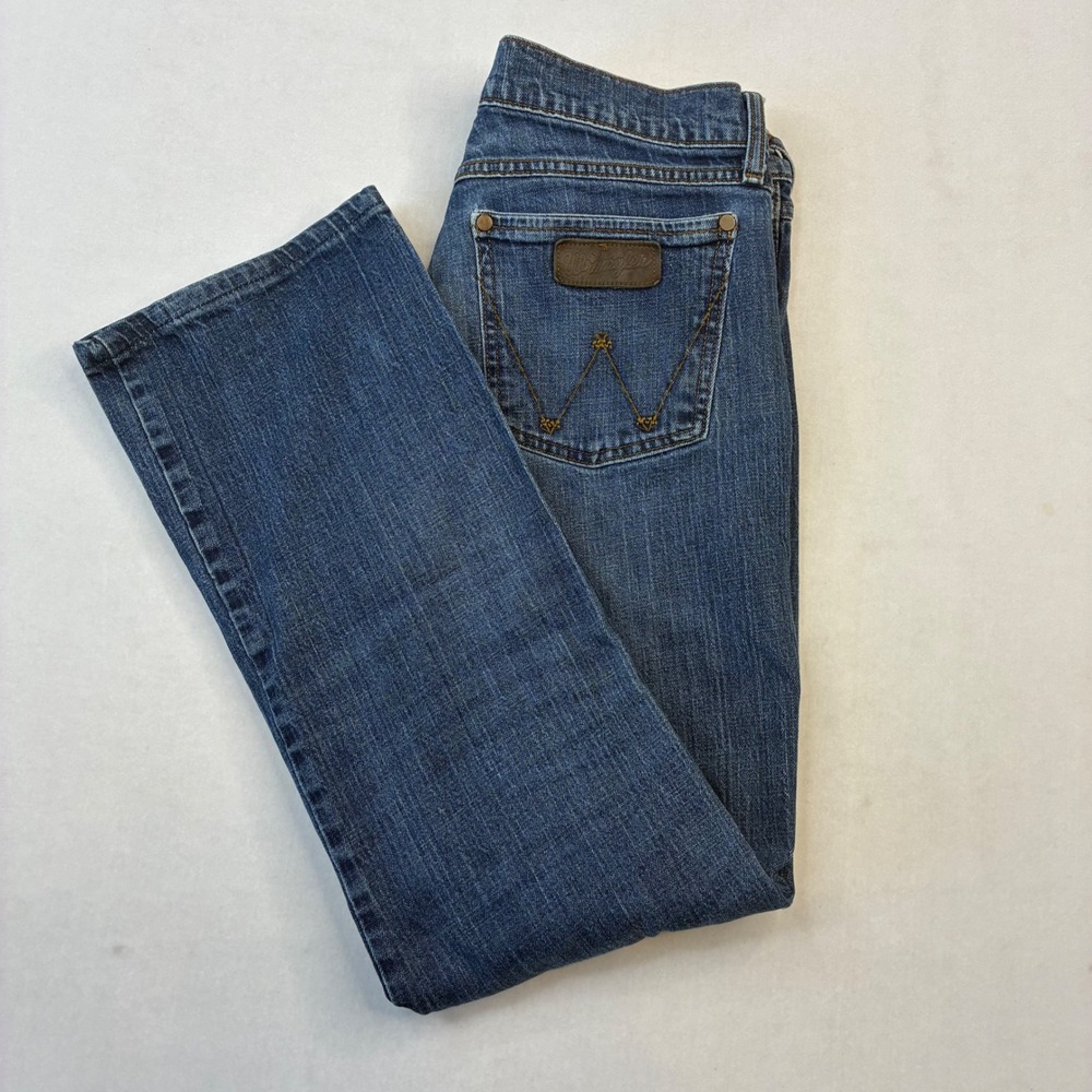 Wrangler Retro Jeans Mens 33x31 Blue Relaxed Bootcut Medium‎ Wash Stretch